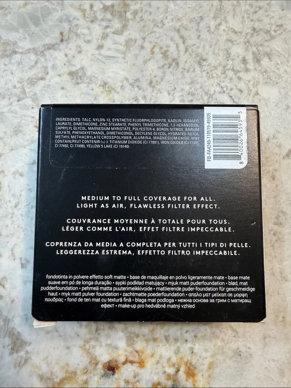 Fenty Beauty Pro Filt'r Soft Matte Powder Foundation - Black & Cream Packaging